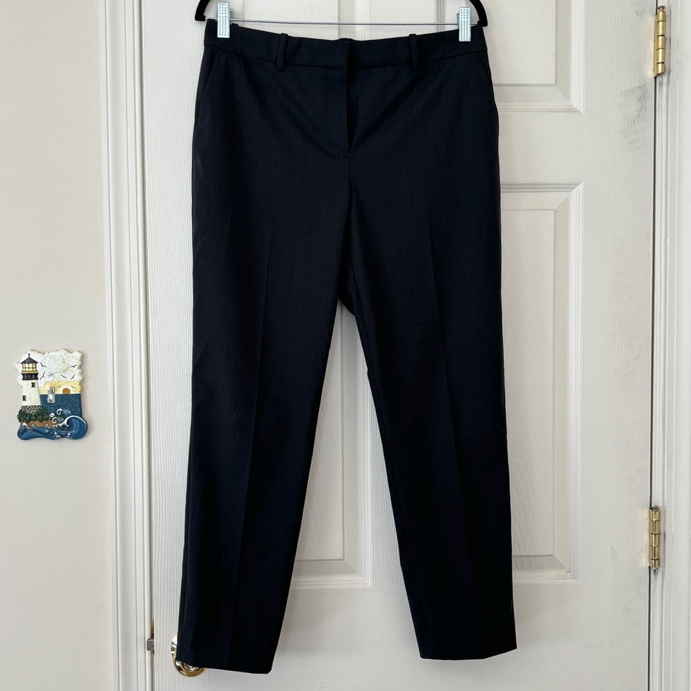 Theory Treeca 2 New Tailor 2 Slim Crop Wool Blend Pants